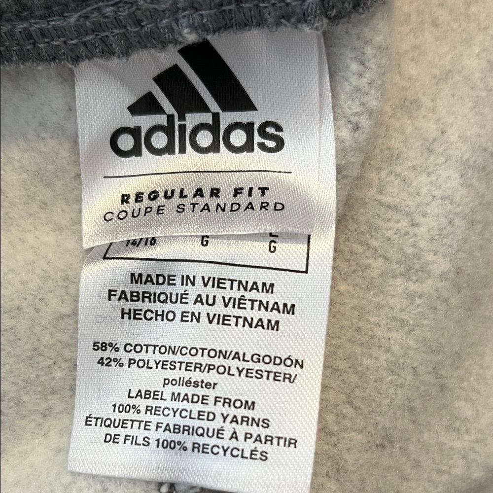 Adidas Kids Charcoal Joggers - Picture 6 of 10